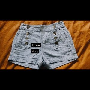 Express high-waisted shorts